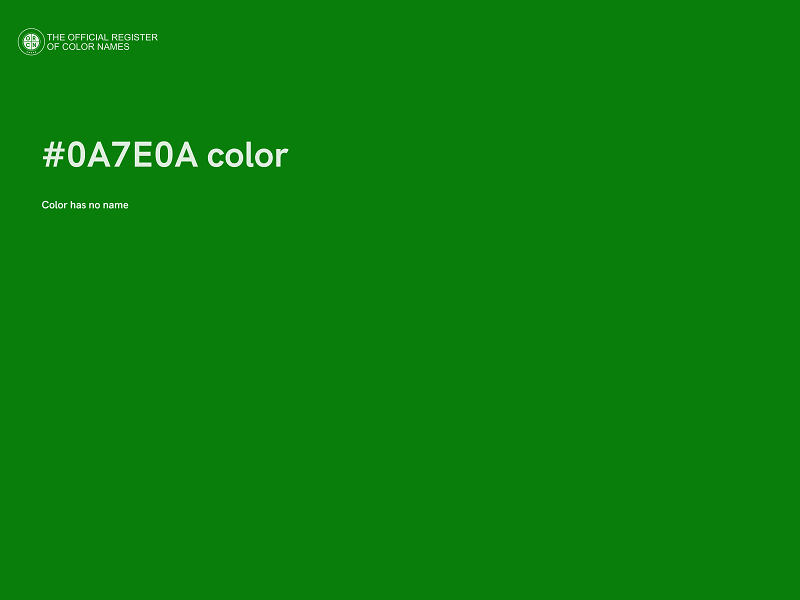 #0A7E0A color image