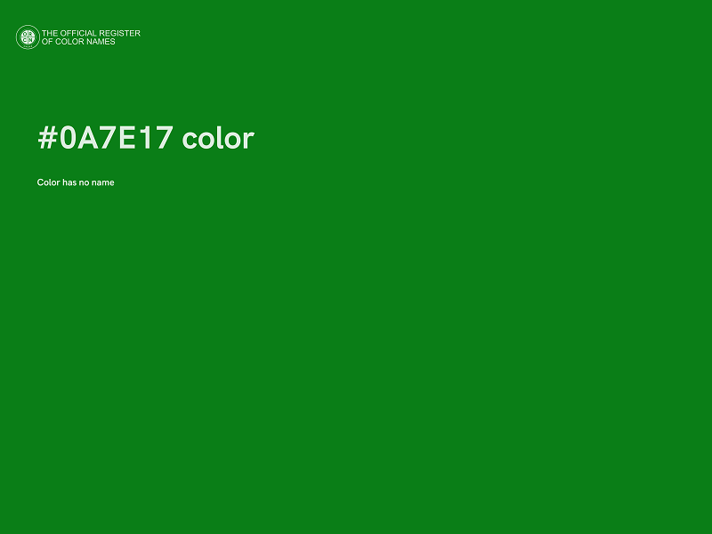 #0A7E17 color image