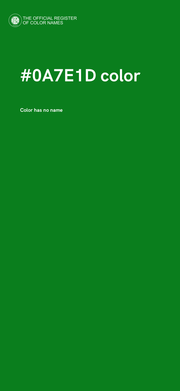 #0A7E1D color image
