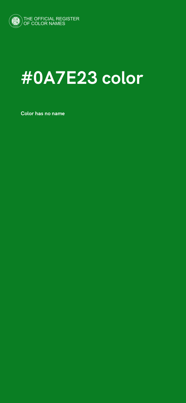 #0A7E23 color image