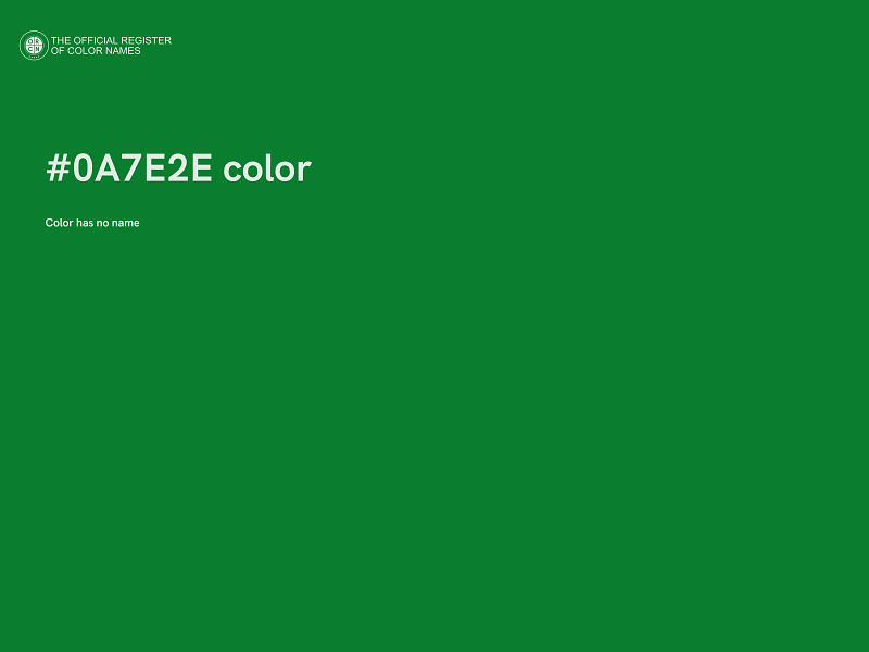 #0A7E2E color image