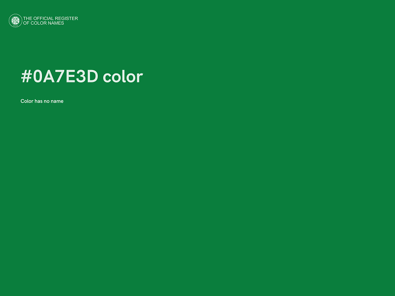 #0A7E3D color image