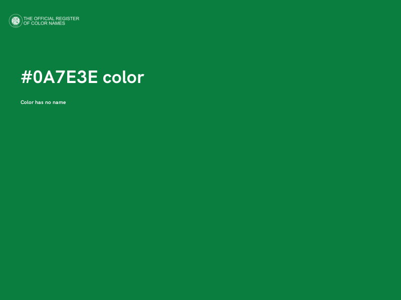 #0A7E3E color image