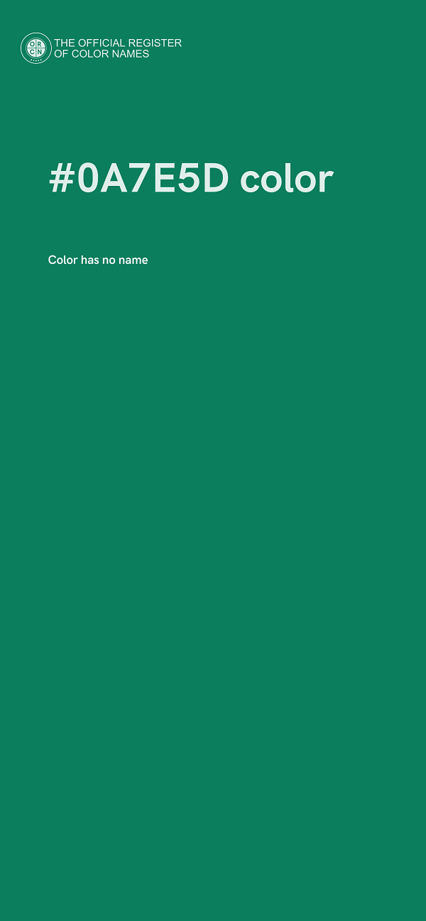 #0A7E5D color image