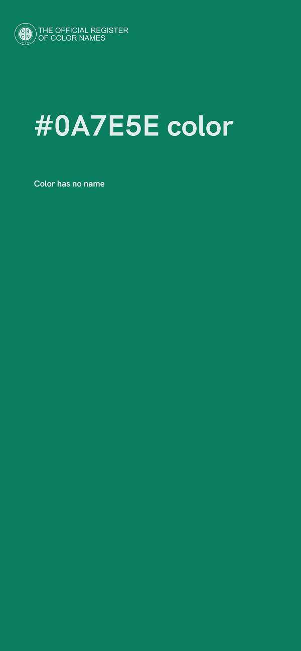 #0A7E5E color image