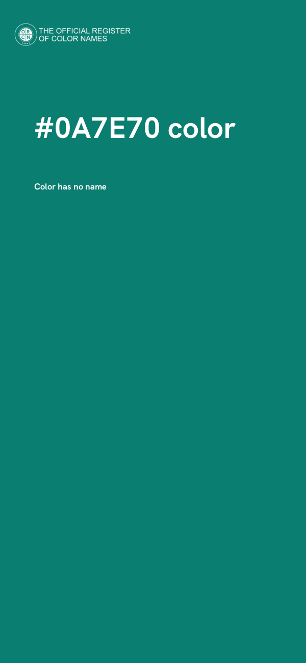 #0A7E70 color image