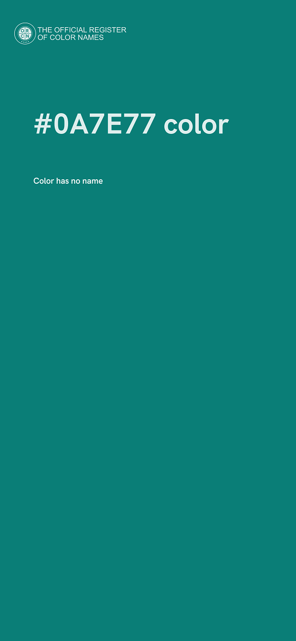 #0A7E77 color image