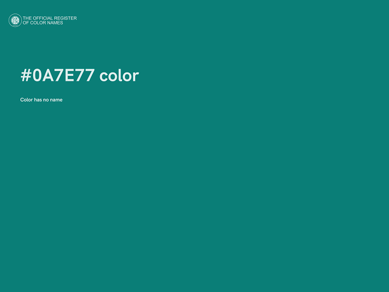 #0A7E77 color image