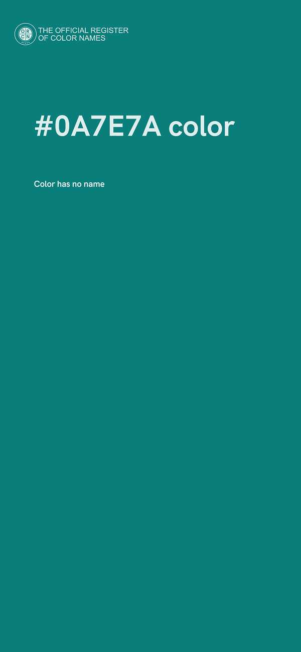 #0A7E7A color image