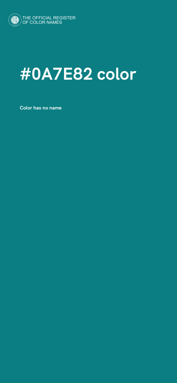 #0A7E82 color image