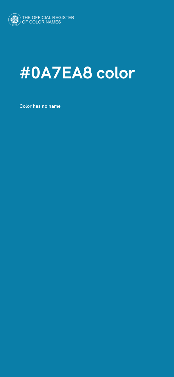 #0A7EA8 color image