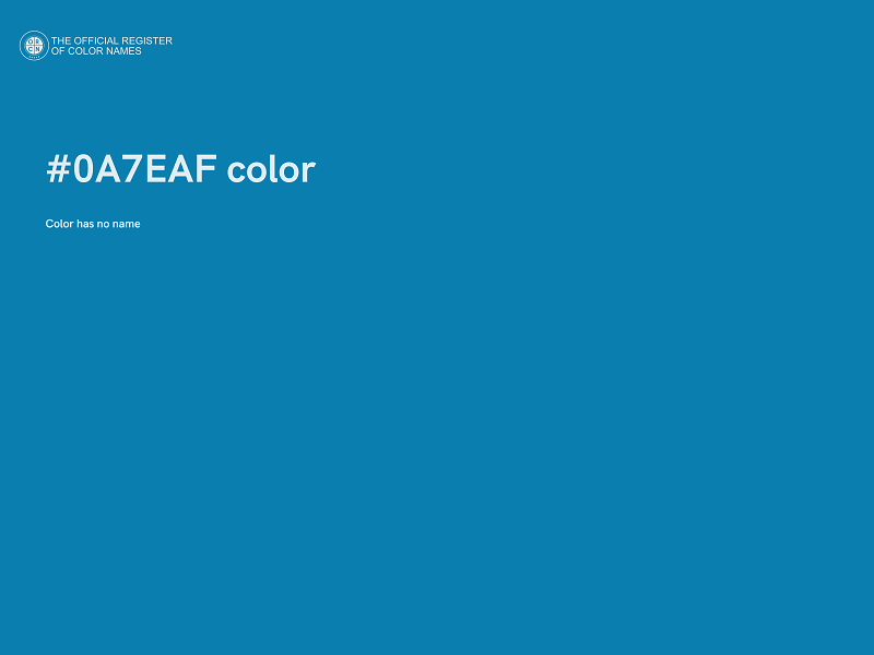 #0A7EAF color image