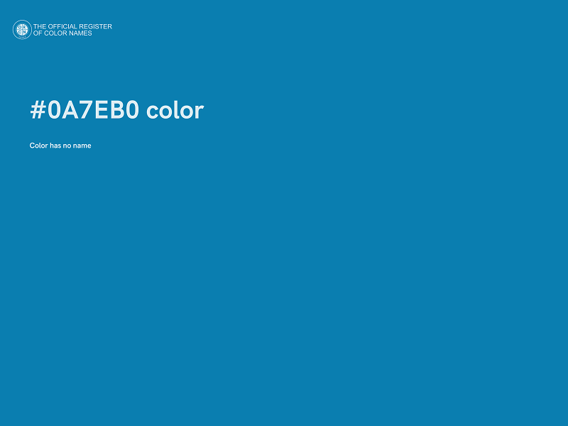 #0A7EB0 color image