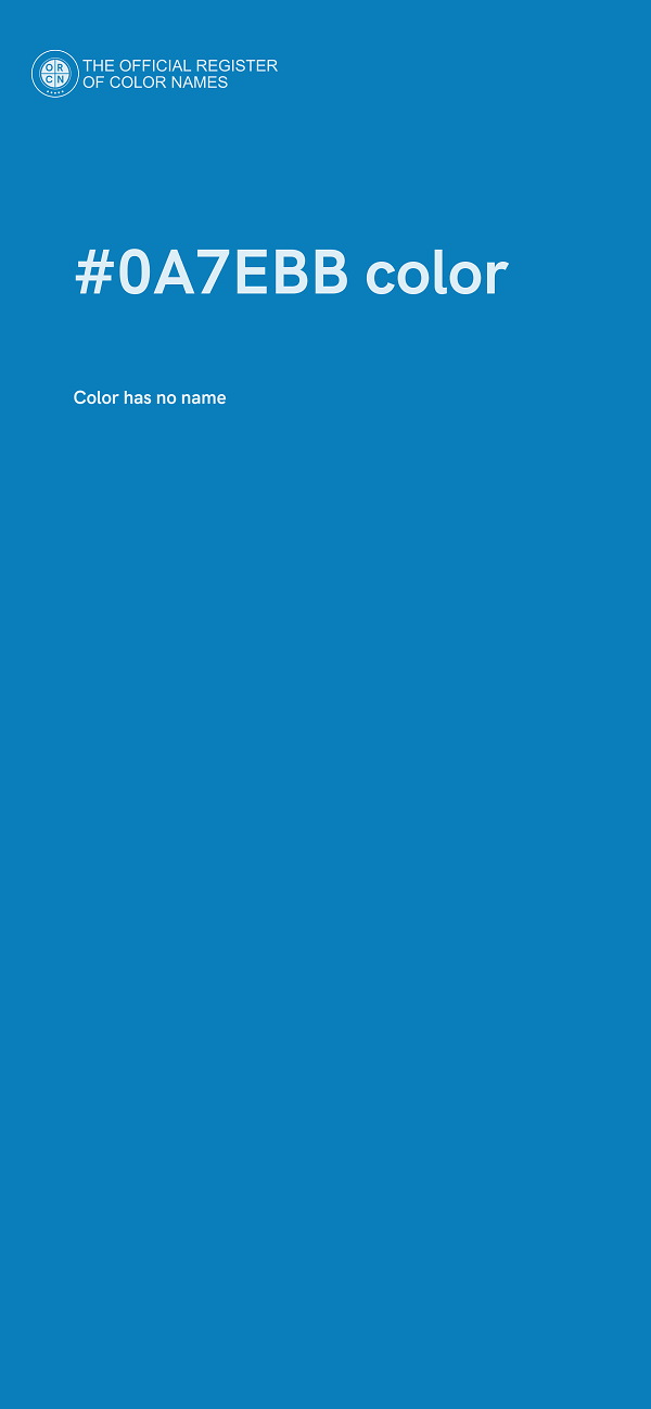 #0A7EBB color image