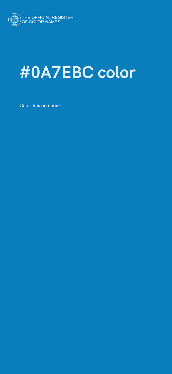 #0A7EBC color image