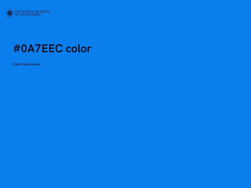 #0A7EEC color image