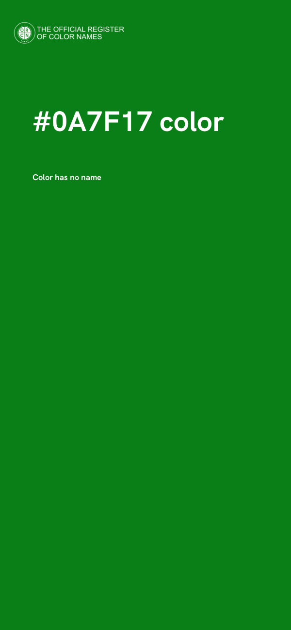 #0A7F17 color image