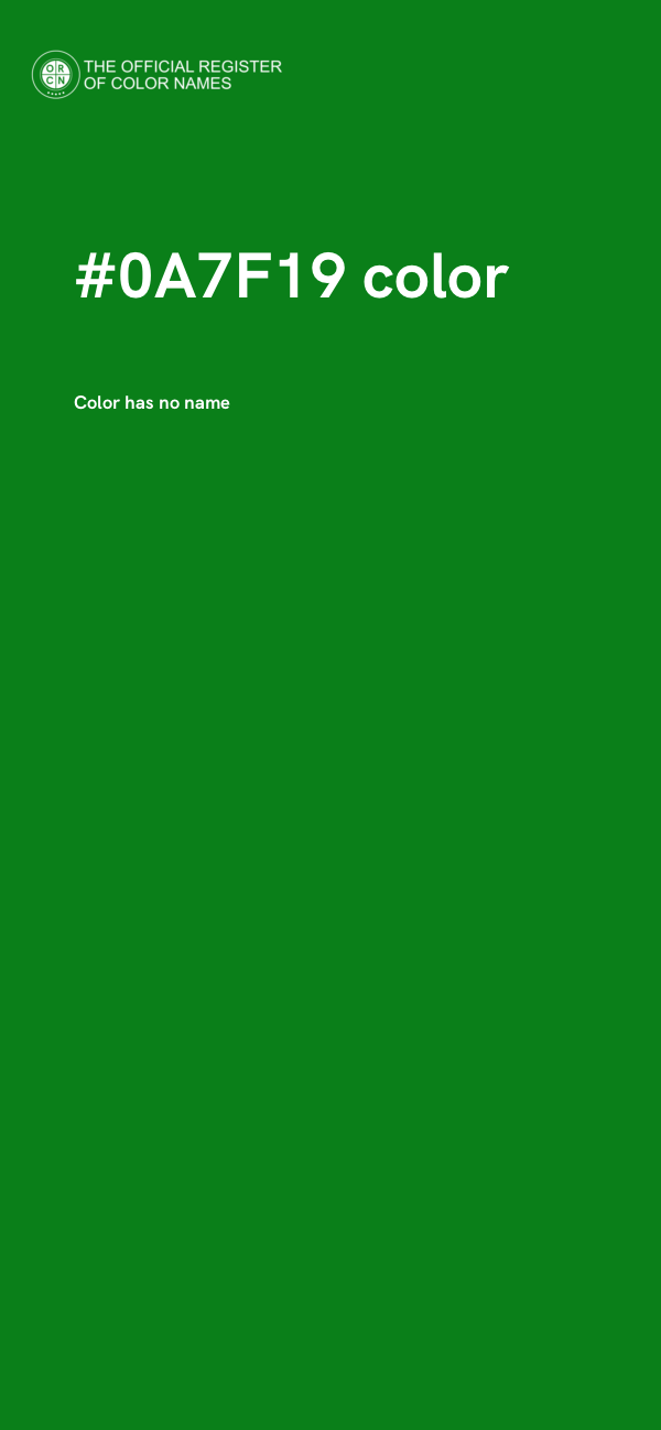 #0A7F19 color image