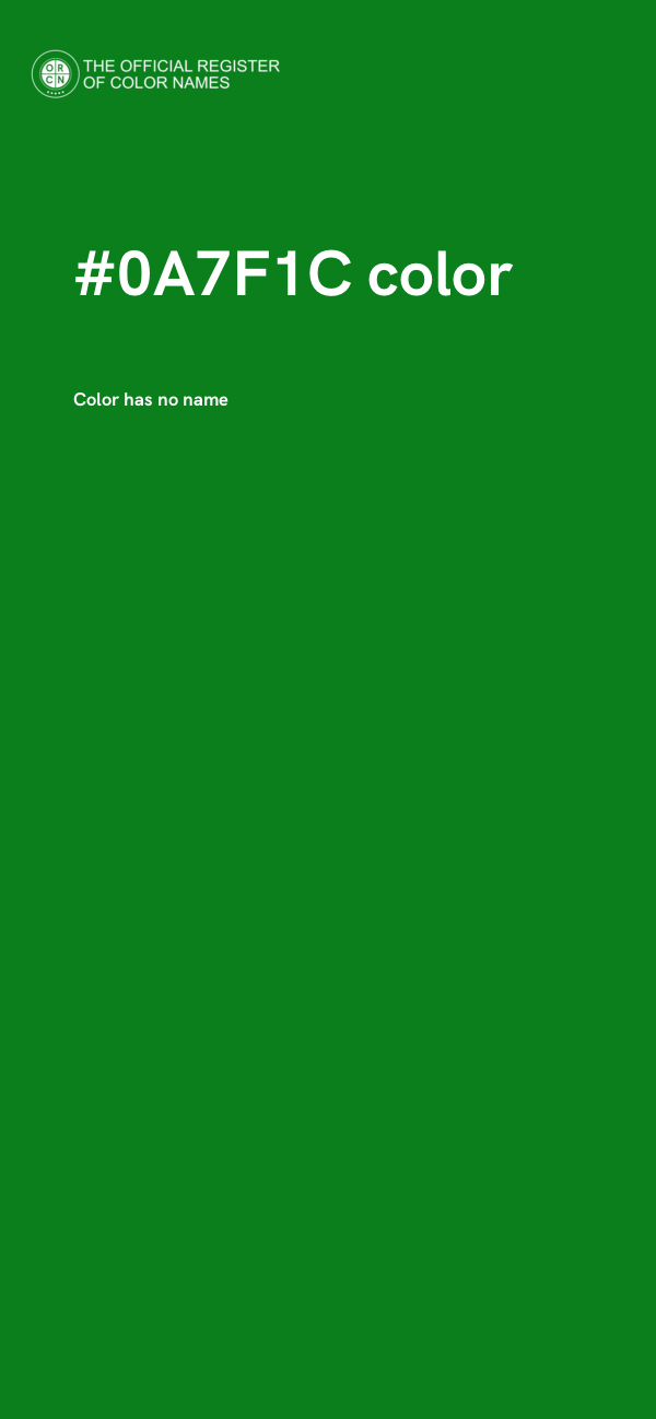 #0A7F1C color image