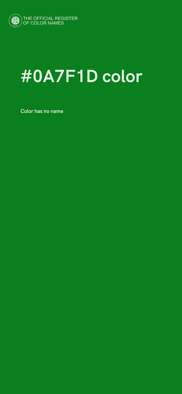 #0A7F1D color image