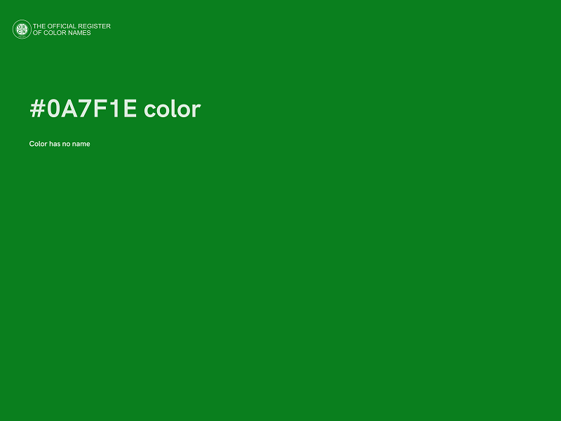 #0A7F1E color image