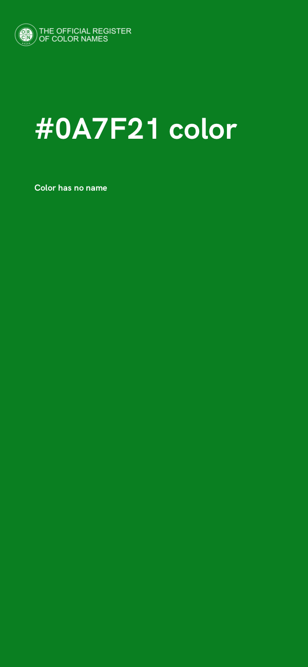 #0A7F21 color image