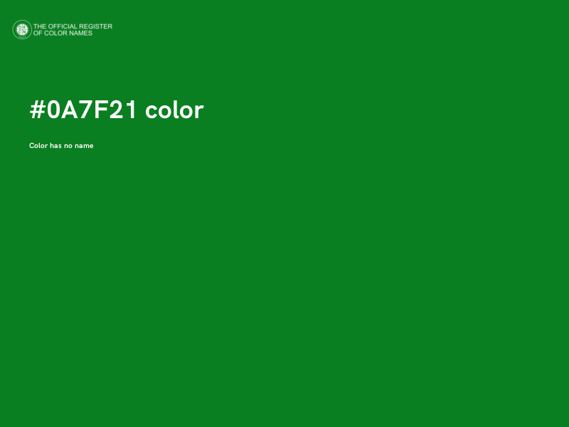 #0A7F21 color image