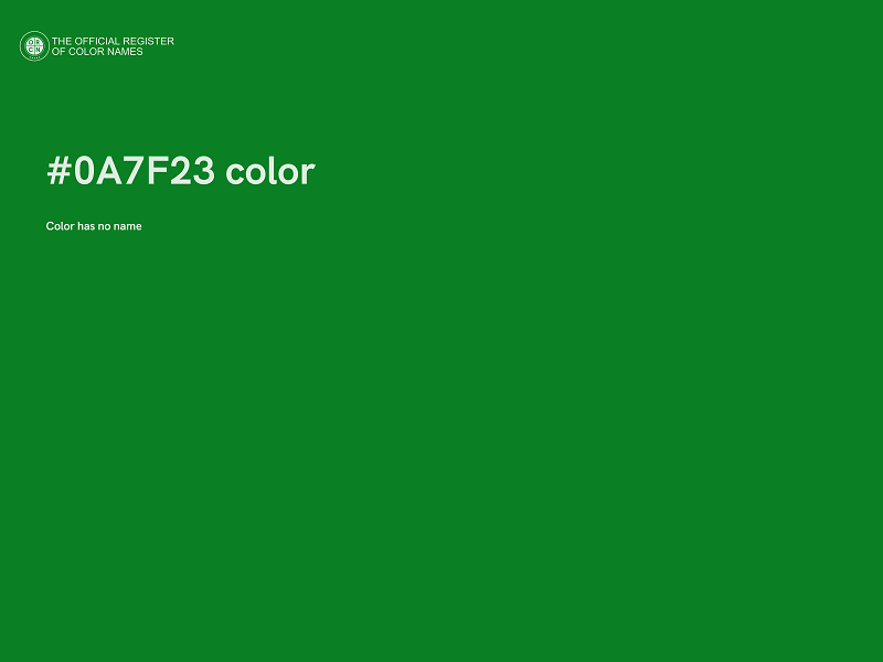 #0A7F23 color image