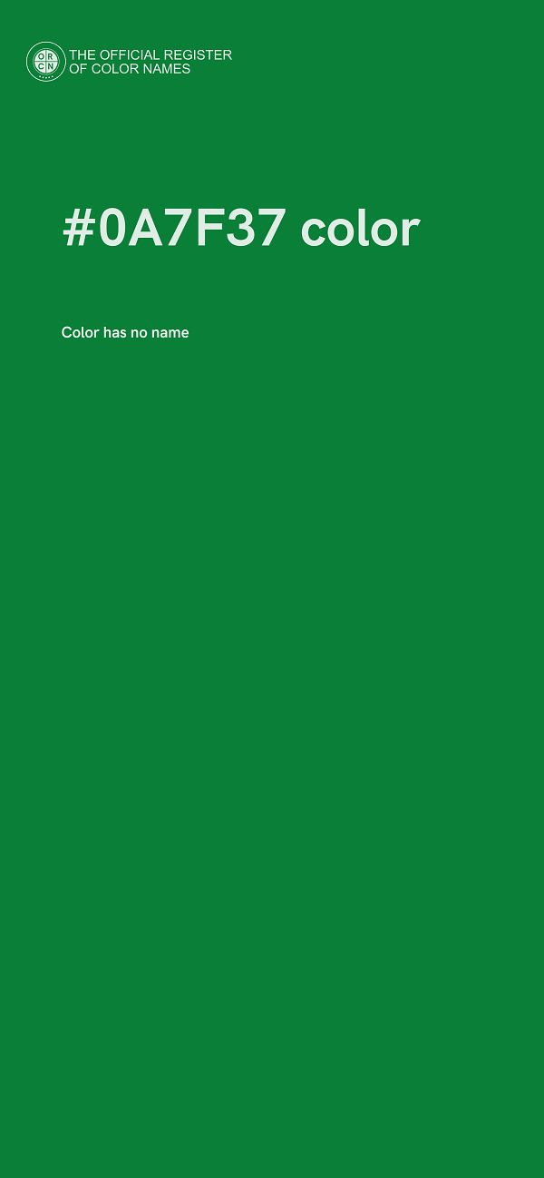 #0A7F37 color image