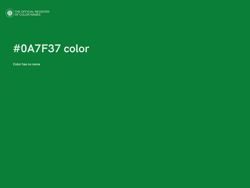 #0A7F37 color image