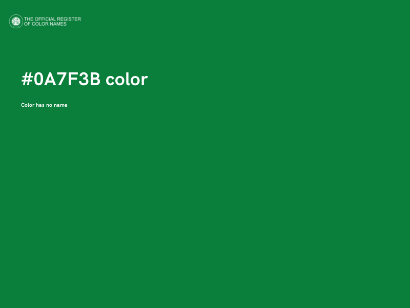 #0A7F3B color image