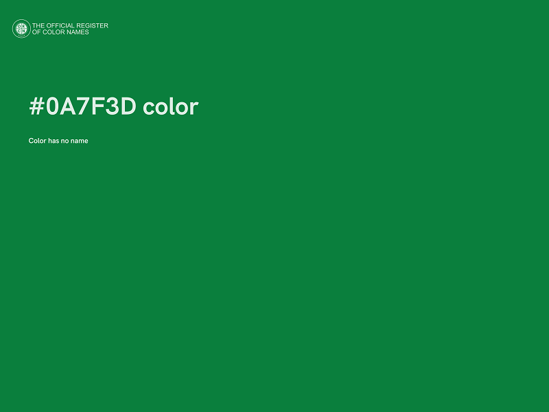 #0A7F3D color image