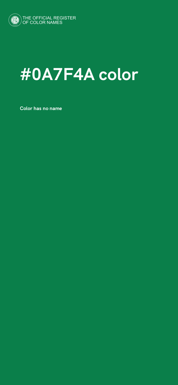 #0A7F4A color image