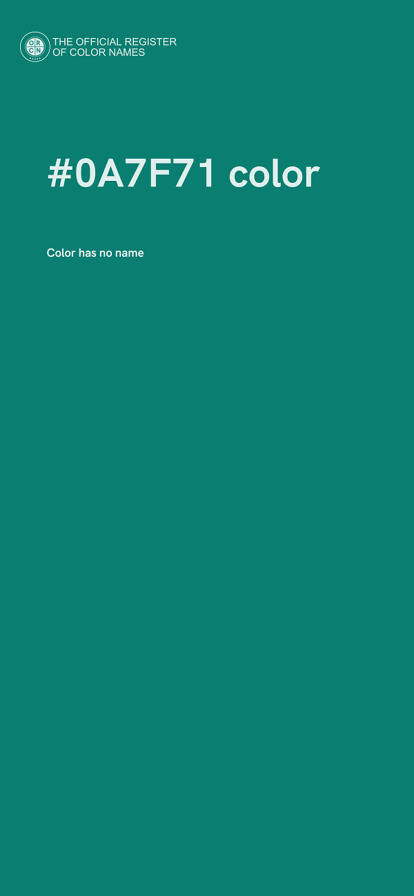 #0A7F71 color image