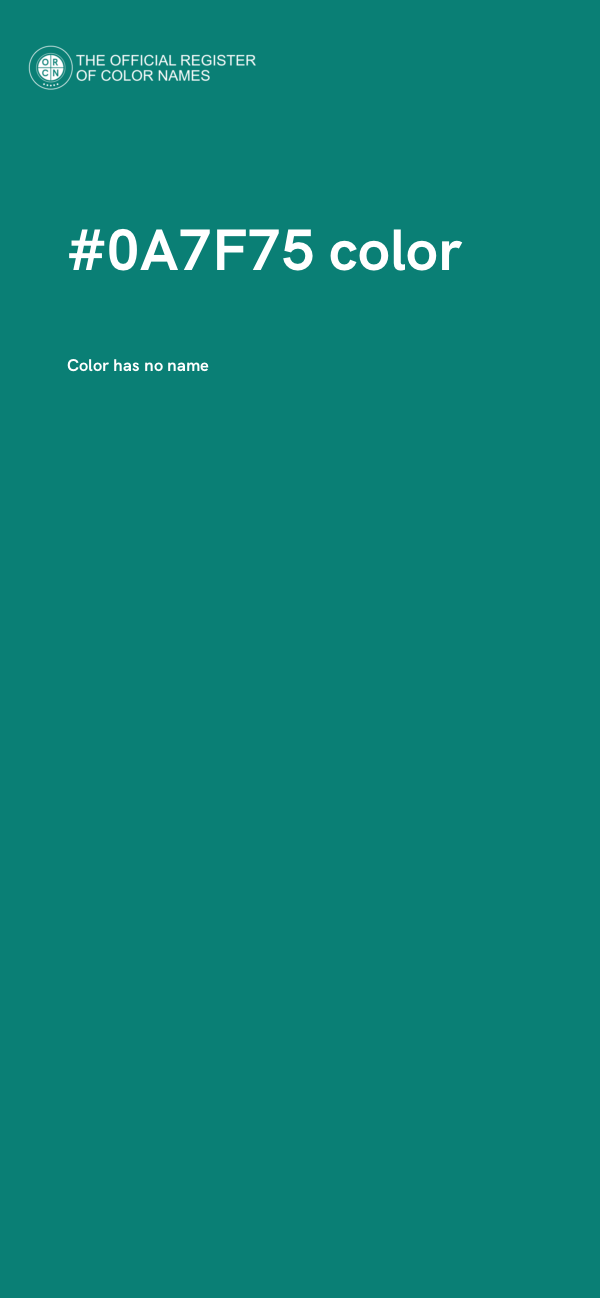 #0A7F75 color image