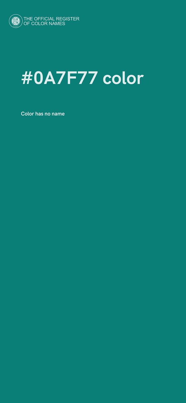 #0A7F77 color image