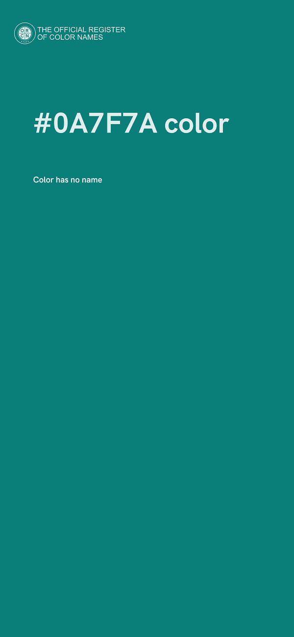 #0A7F7A color image