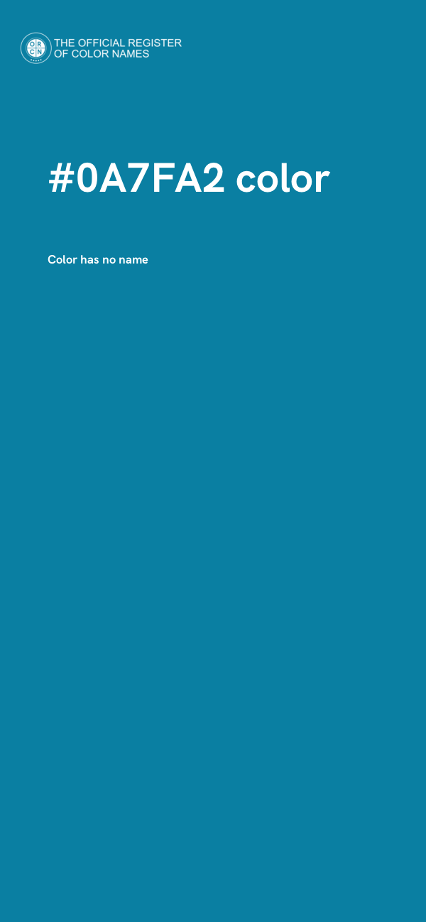 #0A7FA2 color image