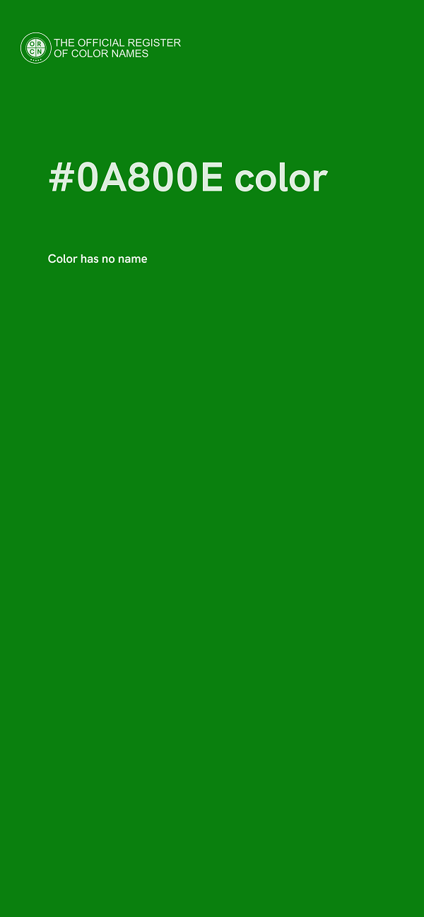 #0A800E color image