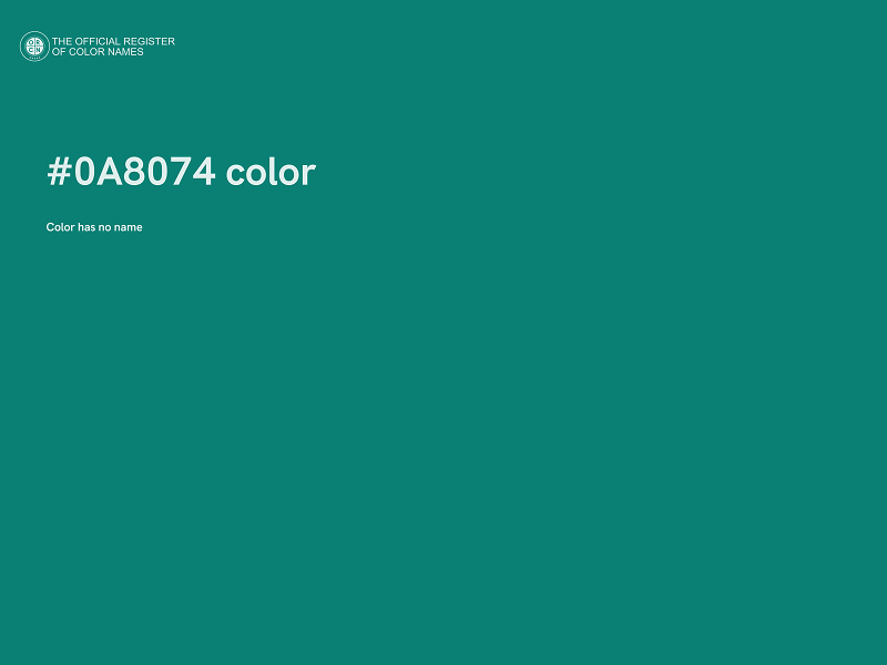 #0A8074 color image