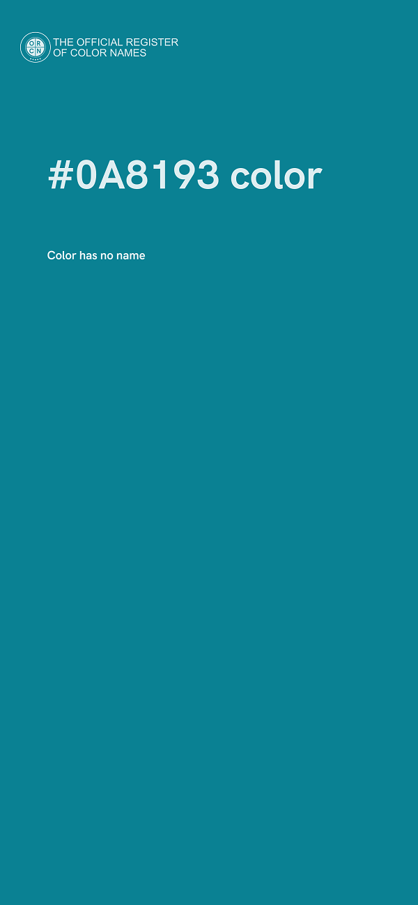 #0A8193 color image