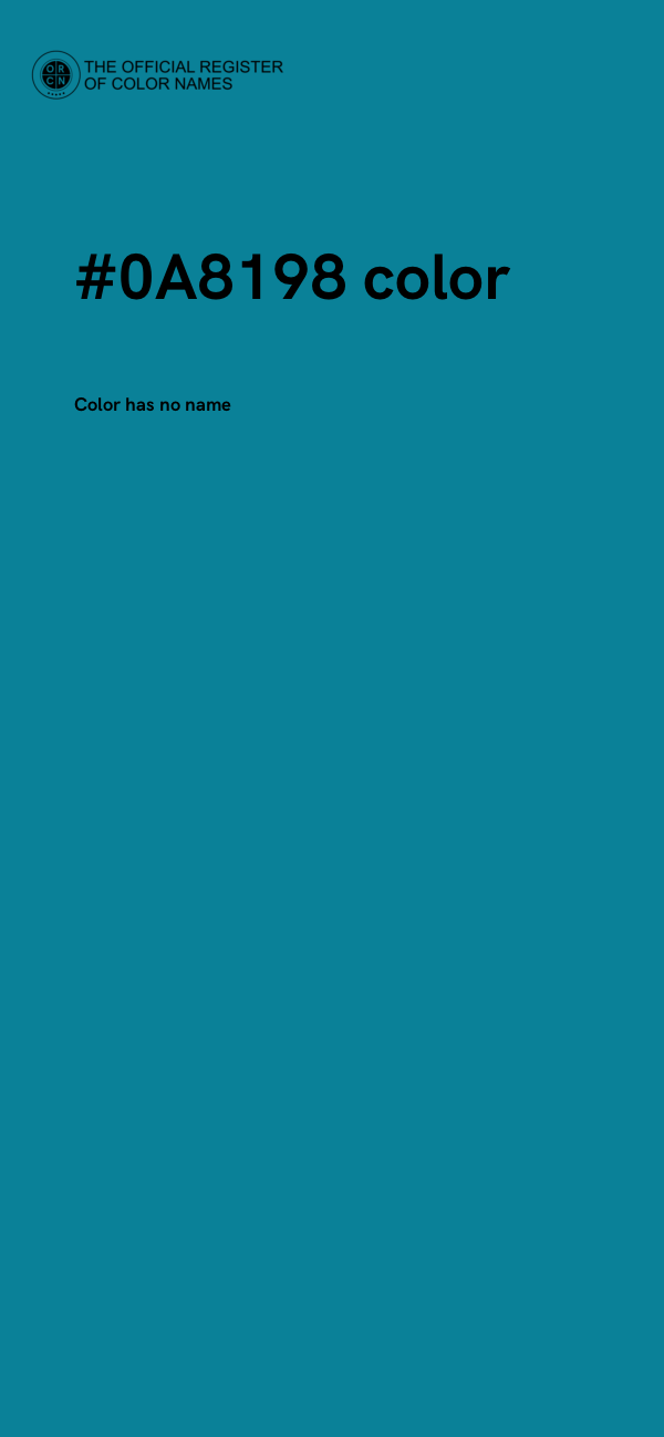 #0A8198 color image