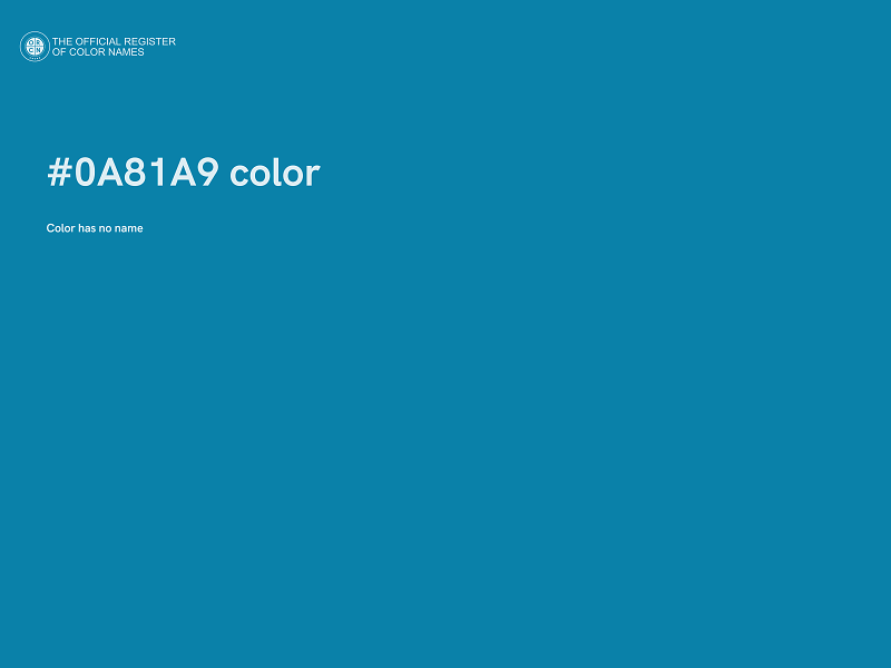 #0A81A9 color image