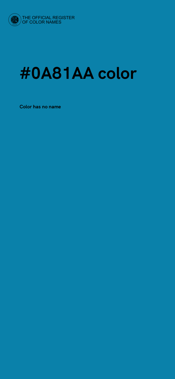 #0A81AA color image