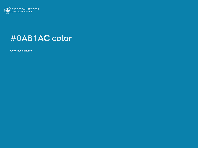 #0A81AC color image