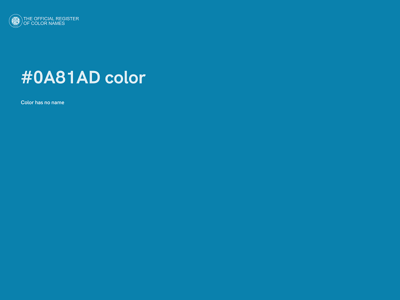 #0A81AD color image