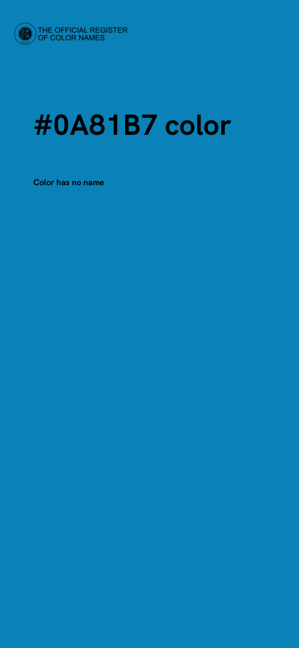 #0A81B7 color image