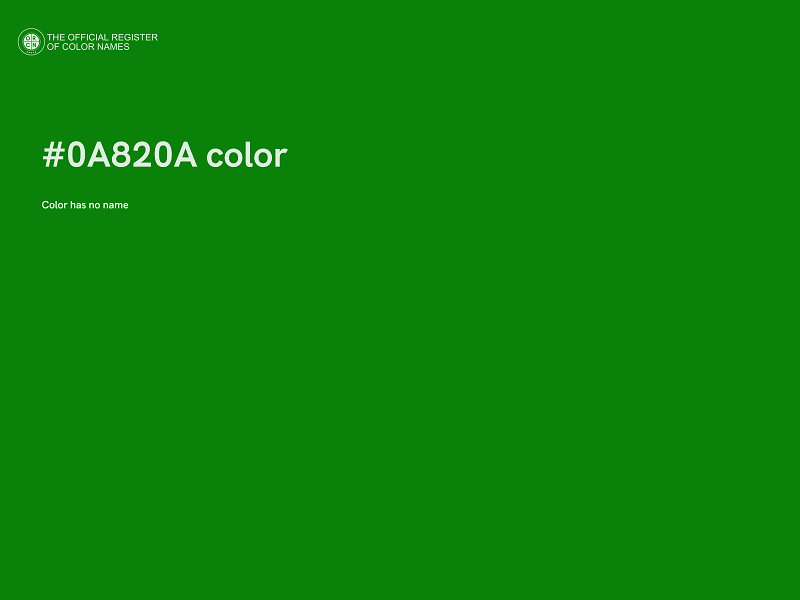 #0A820A color image