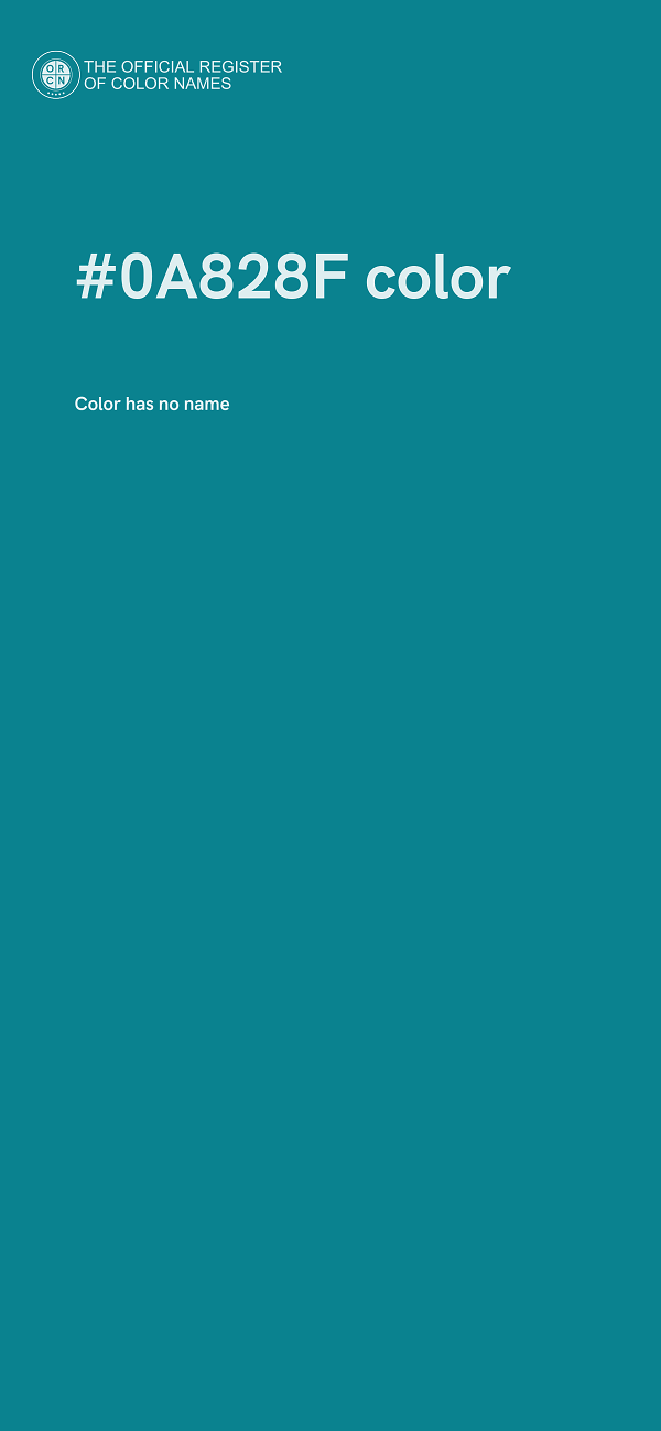 #0A828F color image