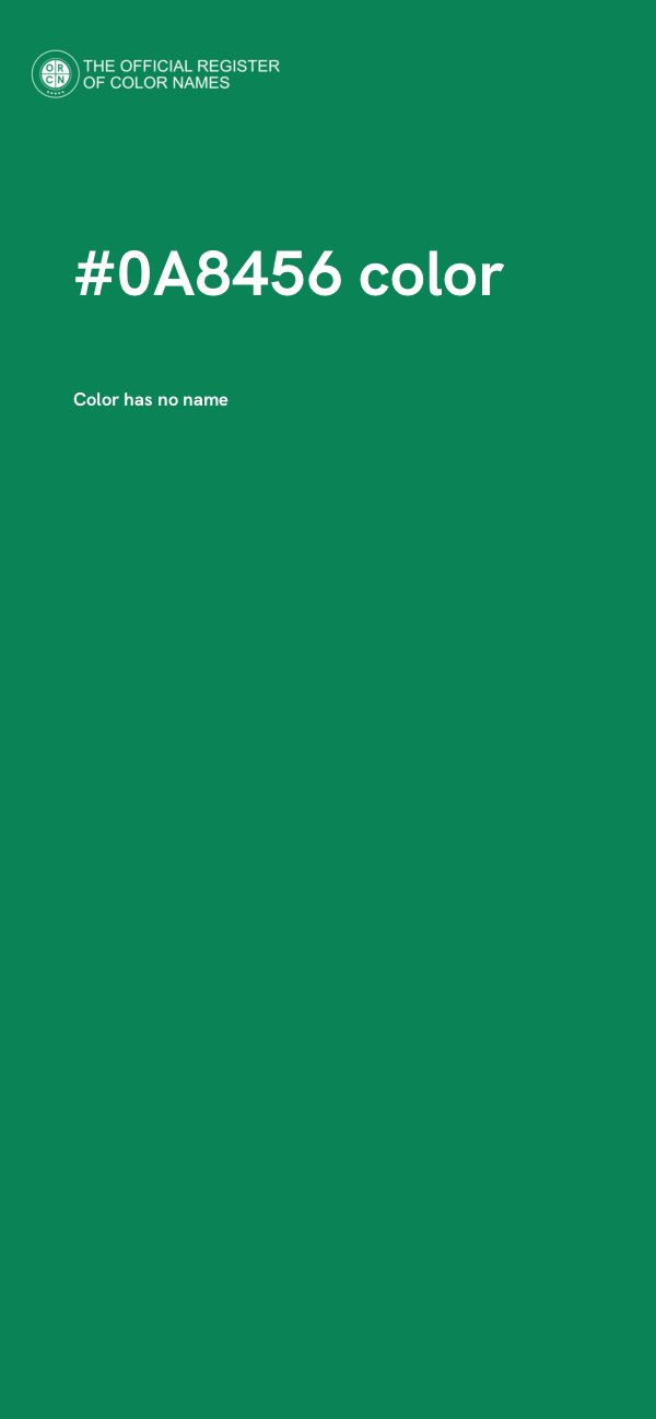 #0A8456 color image